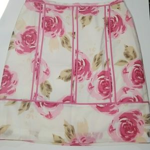 NWT Loft floral skirt